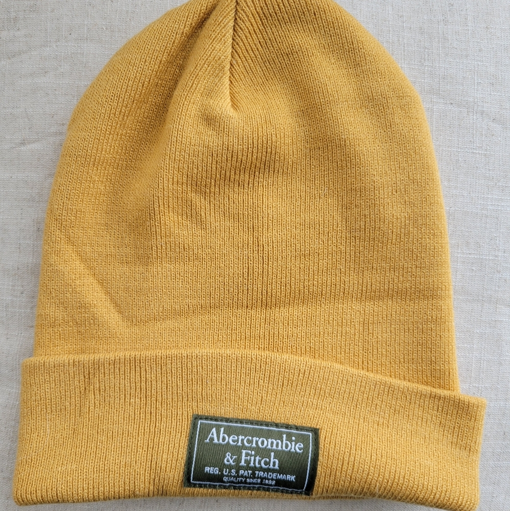 Abercrombie & Fitch Yellow Knit Hat OS